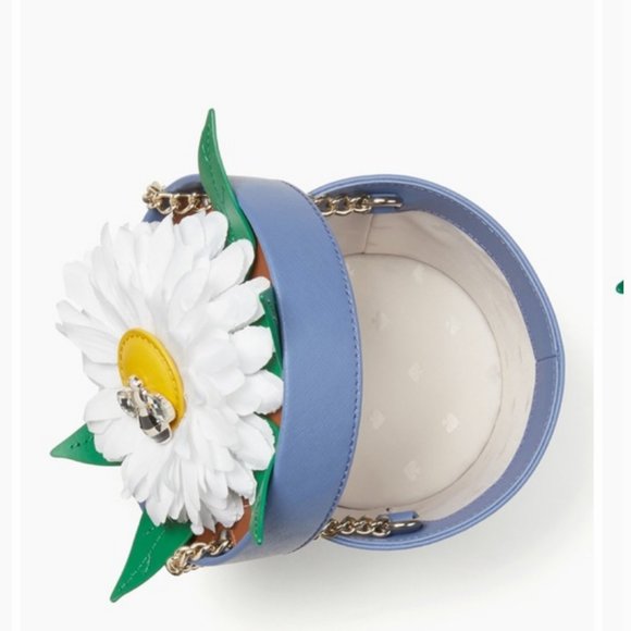 kate spade daisy blue flower pot RARE novelty crossbody bag purse nwt - Picture 4 of 8